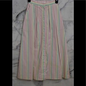 VINTAGE WRANGLER STRIPED LINEN SKIRT